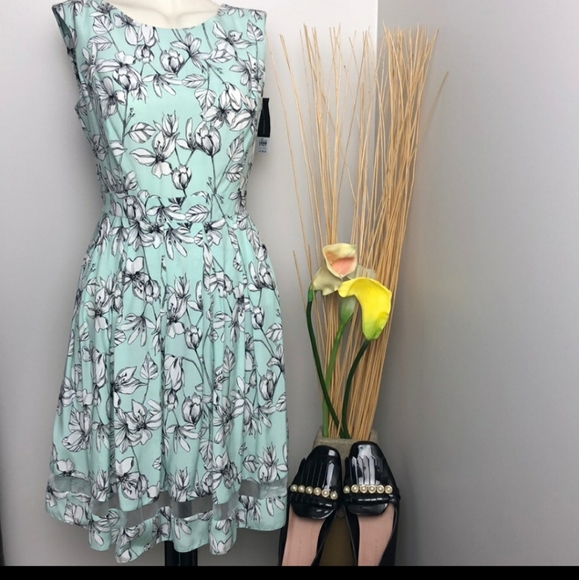DOROTHY PERKINS • Floral Midi Full Dress • Size 10 - Picture 5 of 6